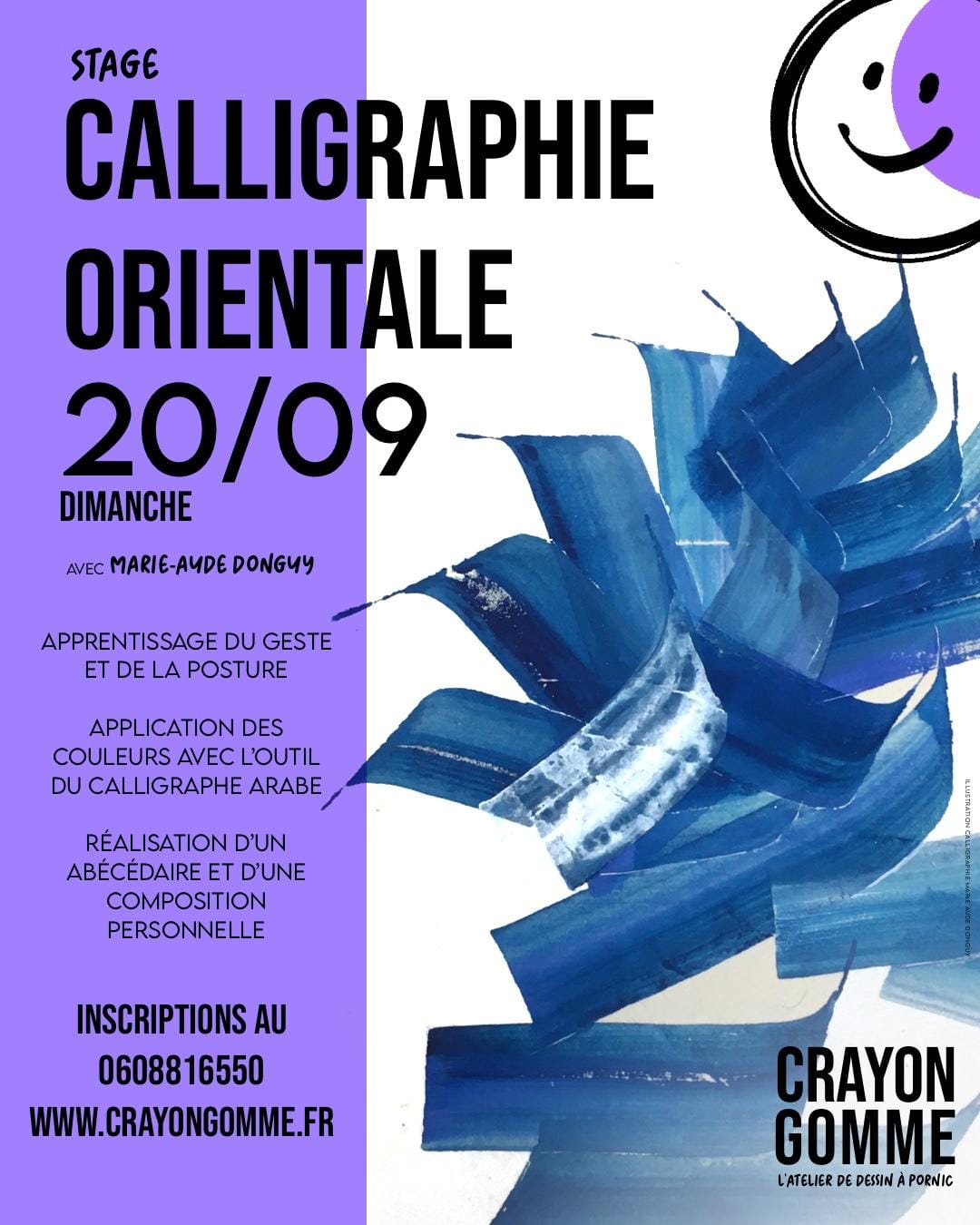 Stage de Calligraphie Orientale à Pornic